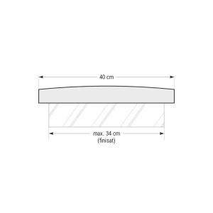 Capac interval gard Star Stone Roma Royal, 50x40x5 cm, silver - Img 3