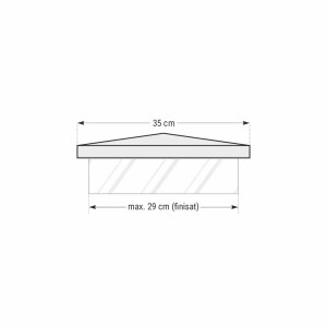 Capac stalp gard Star Stone Roma, 35x35x5 cm, silver - Img 4