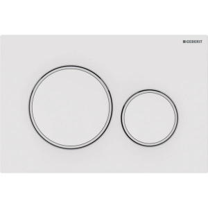 Clapeta actionare Geberit Sigma 20 Alb-Alb mat - Img 1