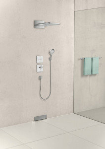 Conector furtun dus Hansgrohe FixFit Square, auriu lucios - Img 2