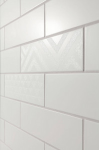 Decor Tubadzin Burano bar C 7.8x23.7 cm, white - Img 2
