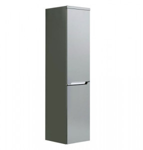 Dulap coloana Oristo Silver 144x35x35 cm, usi deschidere dreapta, gri mat