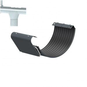 Element imbinare jgheab pentru sistem pluvial Metigla, metalic, D 125 mm, aluzinc