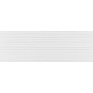 Faianta Kai Whites Lines, 25.5x75.5 cm, white