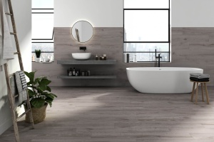  Gresie interior/exterior Emigres Windwood Gris rectificata satinata 20x120 cm - Img 2
