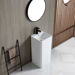 Lavoar freestanding Fluminia Winter Lord-B, 40x40.5x83 cm - Img 2
