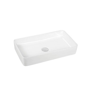 Lavoar pe blat Fluminia Lena-50, dreptunghiular, 50x34x11 cm, alb - Img 3