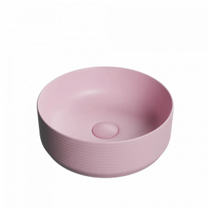 Lavoar pe blat Line, rotund, 35x35x13 cm, roz