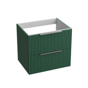 Mobilier pentru lavoar pe blat Spectrum Omaha, finisaj riflat, 60 cm, green mat