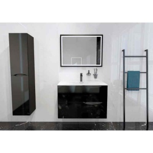 Mobilier pentru lavoar Spectrum Carolina 60, negru mat - Img 3