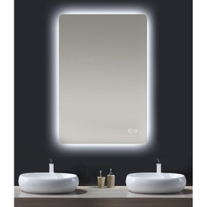 Oglinda cu iluminare LED Fluminia Morris Ambient, 3 culori, dezaburire, 60 cm