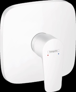 Ornament baterie incastrata dus Hansgrohe Talis E, alb mat - Img 2