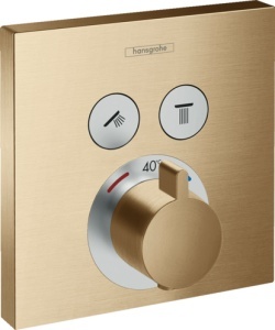 ORNAMENT DUS TERMOSTATIC SHOWER SELECT 2 IESIRI (PENTRU IBOX UNIV.), BRUSHED BRONZE - Img 5