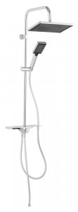 Pachet 2 in 1 Ferro Kanto Verdeline - Coloana de dus Kanto Verdeline si baterie dus Stratos, crom - Img 3