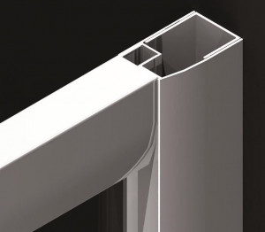 Paravan cada Radaway Vesta Dwd, 2 usi glisante, montaj nisa, 170xH150 cm - Img 2
