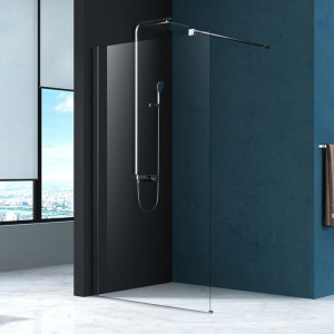 Paravan dus Walk-In Mediterraneo Foxy Easy Clean 80xH200 cm, sticla 8 mm, crom