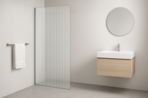 Paravan dus Walk-In Sanotechnik Vision, sticla riflata, crom  - Img 3