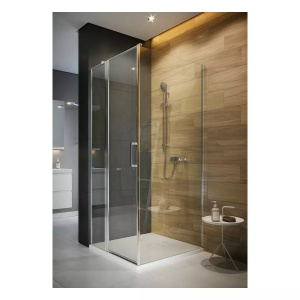 Perete fix cabina de dus Cersanit Moduo 80x195 cm, profil crom - Img 2