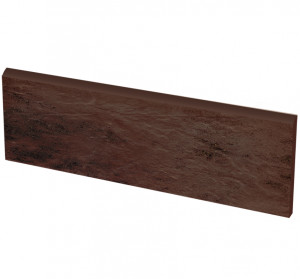 Plinta Klinker Paradyz Semir brown 8.1x30 cm