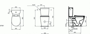 REZERVOR WC CONNECT ARC 3/6 L, DUBLA ACTIONARE, ALIMENTARE LATERALA - Img 2