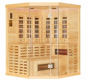 Sauna uscata de interior Sanotechnik Deluxe, 3-4 persoane, 150x150x200 cm