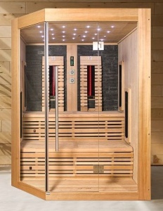 Sauna uscata de interior Sanotechnik Kiruna, 3-4 persoane, 161x160x210cm - Img 4
