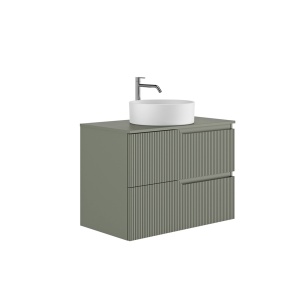 Set mobilier suspendat cu blat Gala Canaletto 80 cm, verde