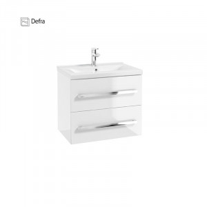 Set mobilier suspendat Defra Granada cu lavoar Olex 60 cm, alb