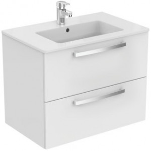 Set mobilier suspendat Ideal Standard Tempo cu lavoar Tempo 70 cm, alb