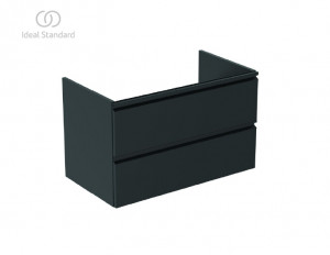 Set mobilier suspendat Ideal Standard Tesi cu lavoar Tesi 80 cm, negru - Img 2