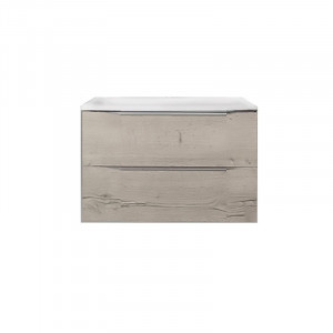 Set mobilier suspendat si lavoar Kolpasan Tara 70 cm, craft wood - Img 2