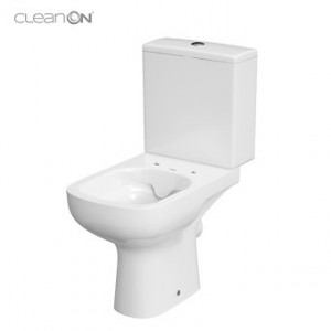 Set vas wc pe pardoseala Cersanit Colour Clean on 574 rezervor 010 capac softclose alb - Img 2