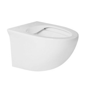 Set vas wc rimless suspendat, asimetric, cu capac softclose, Foglia Alice - Img 6
