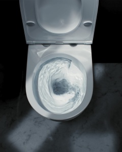Set vas WC suspendat Cersanit City Pro Square Vortex, capac duroplast, soft close, alb lucios - Img 2