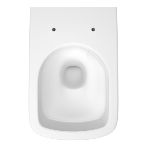 Set vas WC suspendat Cersanit City Pro Square Vortex, capac duroplast, soft close, alb lucios - Img 5