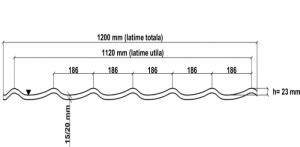 Tigla metalica Wetterbest Clasic Suprem 50, 0.5 mm - Img 3