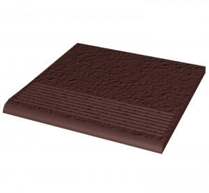 Treapta Klinker Paradyz Natural brown stopnica prosta Duro 30x30 cm