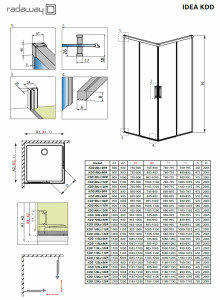 Usa cabina dus glisanta Radaway Idea KDD 80 cm, deschidere dreapta - Img 2