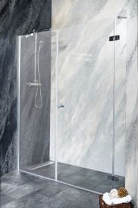 Usa de dus batanta Sanotechnik Nova 90 cm, crom, dreapta - Img 3