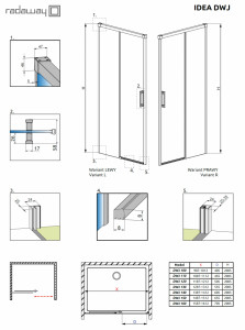 Usa de nisa glisanta Radaway Idea Gold DWJ 120 R dreapta - Img 6