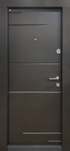 Usa metalica apartament BC 221 bicolora (spate alb), 86x202 cm - Img 4