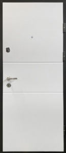 Usa metalica apartament BC 222 bicolora (spate alb), 86x202 cm - Img 2