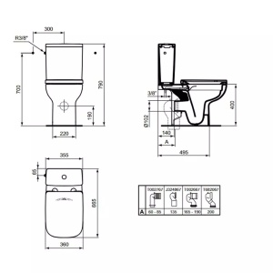 Vas wc stativ Ideal Standard i.Life A rimless  - Img 5