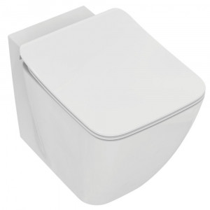 Vas wc stativ Ideal Standard Strada II AquaBlade back to wall cu capac inclus, alb lucios