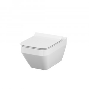 Vas wc suspendat Cersanit Crea, Clean On, rectangular, fara capac - Img 2