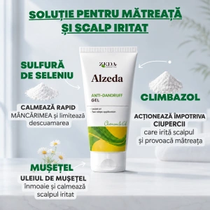 Gel antimătreață ALZEDA – aplicare fără clătire - Img 4