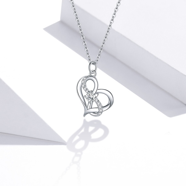Lantisor Din Argint 925 cu pandativ Infinity Love Cod ARG109M