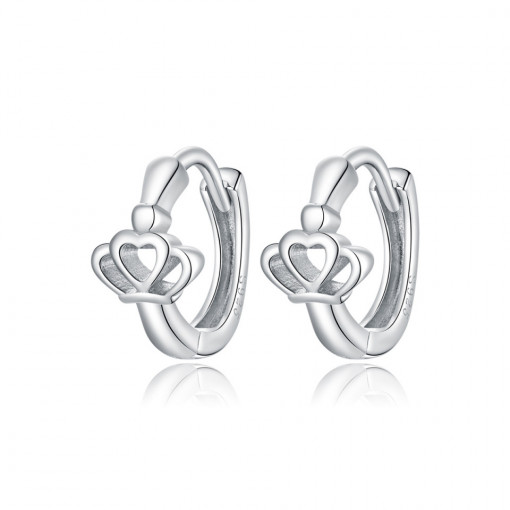 Cercei din argint -Crown ear buckles- ARG90C