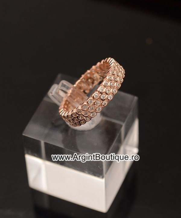 Inel Argint ROZ -- ZIRCONIU -- Arg167