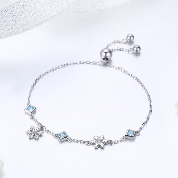 Bratara Din Argint cu Snow Cubic Cod ARG108A